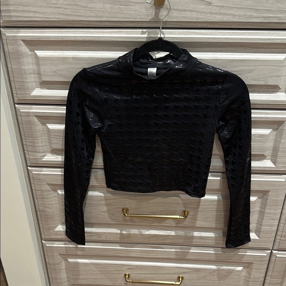 Black Long Sleeve Women's Active Top